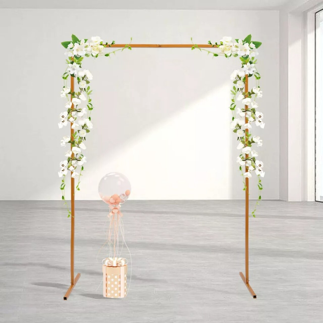 Wedding Arch Backdrop Metal Stand Square Flower Rack Frame Garden Party Decor